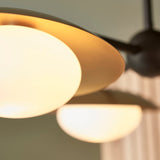 Heronwell Dish Semi-flush Pebble Shaped 3 Light Flush Ceiling Light - Gold Bronze