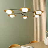 Heronwell XL Dish Pebble Shaped 6 Light Pendant - Gold Bronze