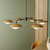 Heronwell XL Dish Pebble Shaped 6 Light Pendant - Gold Bronze