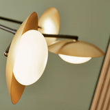 Heronwell XL Dish Pebble Shaped 6 Light Pendant - Gold Bronze