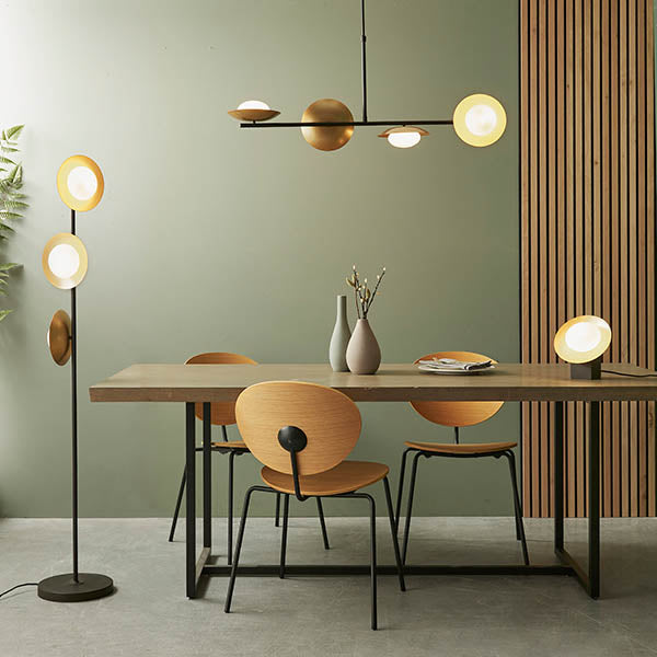 Heronwell Dish Pebble Shaped Table Lamp - Gold Bronze