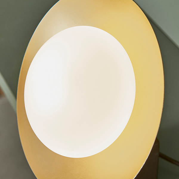 Heronwell Dish Pebble Shaped Table Lamp - Gold Bronze