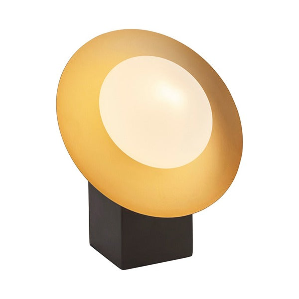 Heronwell Dish Pebble Shaped Table Lamp - Gold Bronze