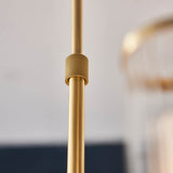 Gorsewell Ribbed 12 Light Pendant - Frosted Satin Brass
