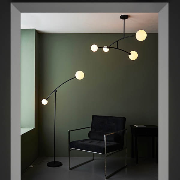Medbury Floor Lamp - Black Opal