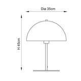 Wyldmere Painted Dome Table Lamp - Gold Bronze