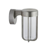 Yeldmoor Die-cast LED Outdoor Wall Light - Brushed Silver Clear