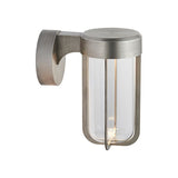 Yeldmoor Die-cast LED Outdoor Wall Light - Brushed Silver Clear