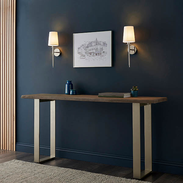 Elverton Wall Light - Nickel Plated White