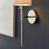 Elverton Wall Light - Nickel Plated White