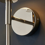 Elverton Wall Light - Nickel Plated White