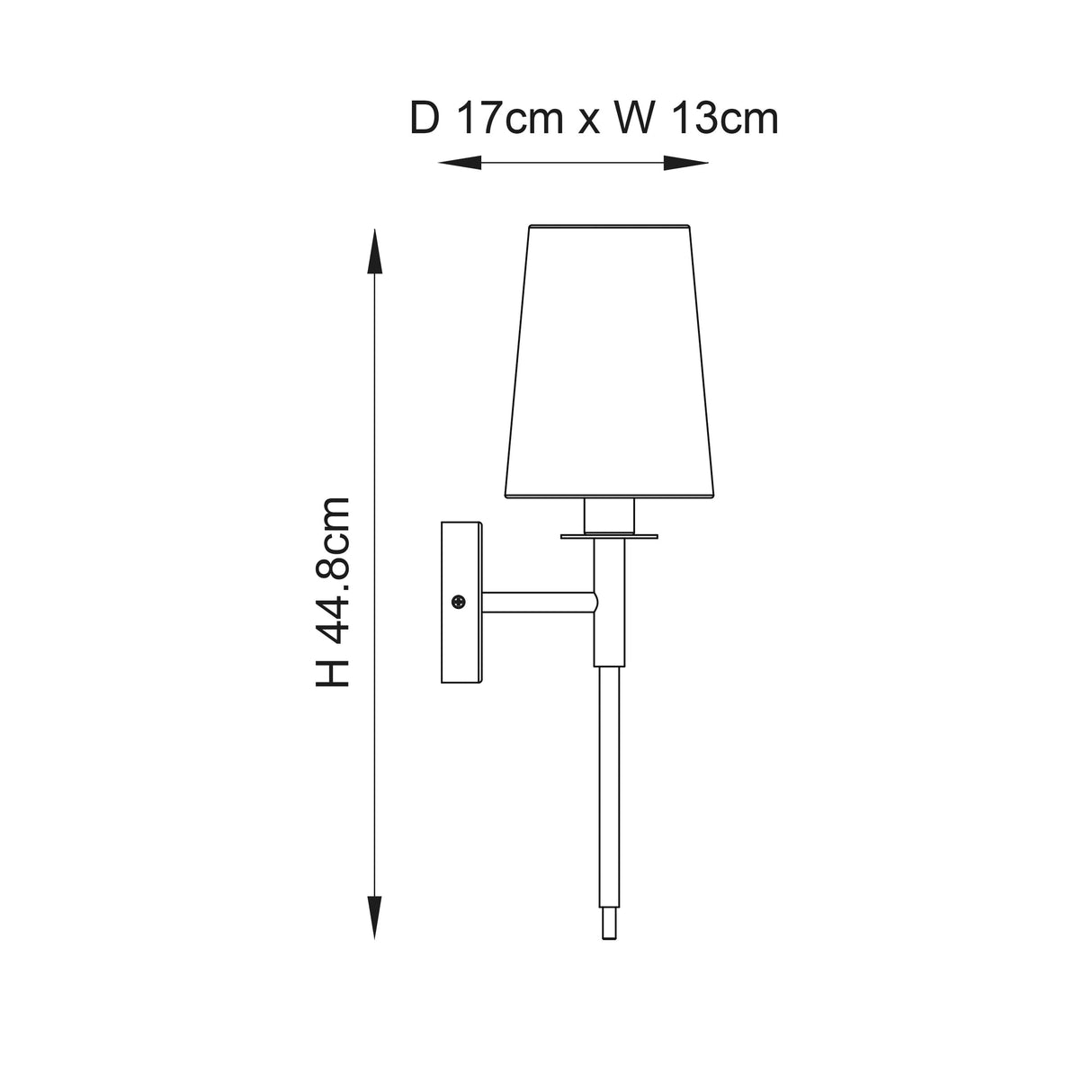 Elverton Wall Light - Nickel Plated White