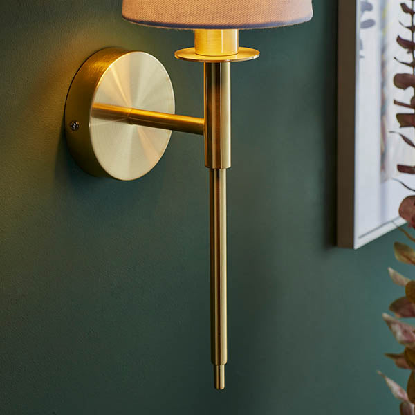 Elverton Wall Light - Satin Brass Plated