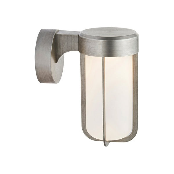 Yeldmoor Die-cast LED Outdoor Wall Light - Brushed Silver Frosted