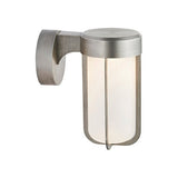 Yeldmoor Die-cast LED Outdoor Wall Light - Brushed Silver Frosted