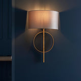Sparrowmere Hoop Wall Light - Gold Leaf Mink