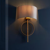 Sparrowmere Hoop Wall Light - Gold Leaf Mink