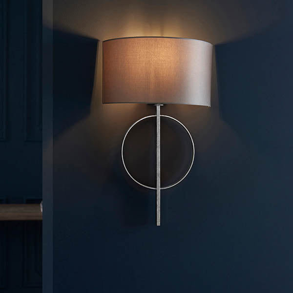 Sparrowmere Hoop Wall Light - Silver Leaf Mink