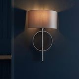 Sparrowmere Hoop Wall Light - Silver Leaf Mink