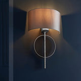 Sparrowmere Hoop Wall Light - Silver Leaf Mink