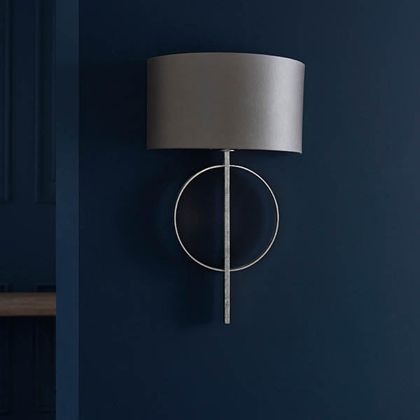 Sparrowmere Hoop Wall Light - Silver Leaf Mink