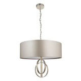 Sparrowmere Double Hoop XL 5 Light Pendant - Silver Leaf Mink
