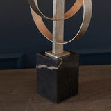 Sparrowmere Double Hoop Table Lamp - Silver Leaf Mink