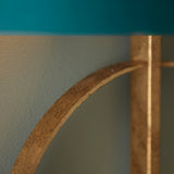 Sparrowmere Hoop Wall Light - Gold Leaf Teal