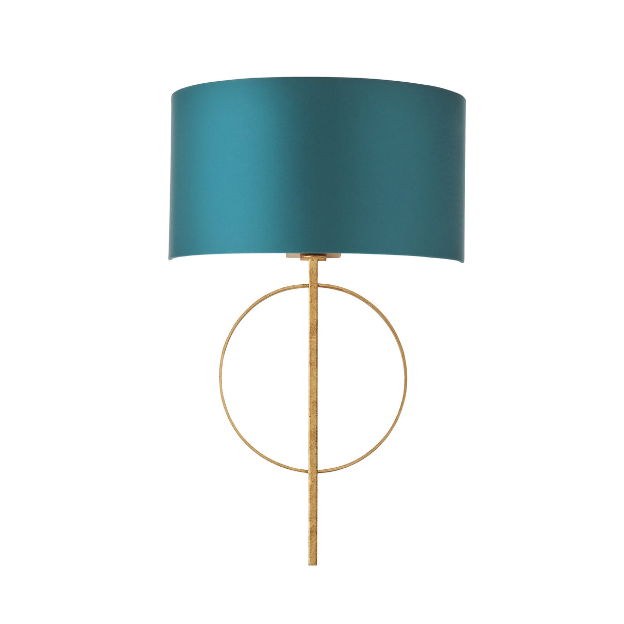 Sparrowmere Hoop Wall Light - Gold Leaf Teal