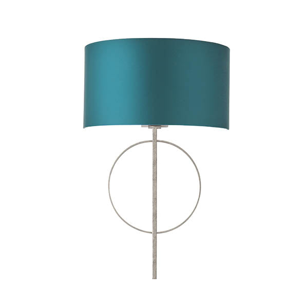 Sparrowmere Hoop Wall Light - Silver Leaf Teal
