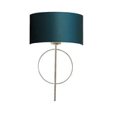 Sparrowmere Hoop Wall Light - Silver Leaf Teal
