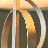 Sparrowmere Double Hoop XL 5 Light Pendant - Silver Leaf Teal