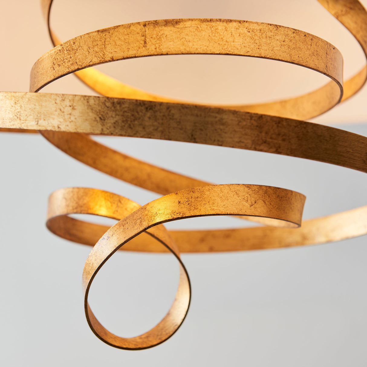 Glendhurst Ribbon 3 Light Pendant - Gold Ivory