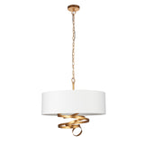 Glendhurst Ribbon 3 Light Pendant - Gold Ivory