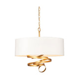 Glendhurst Ribbon 3 Light Pendant - Gold Ivory