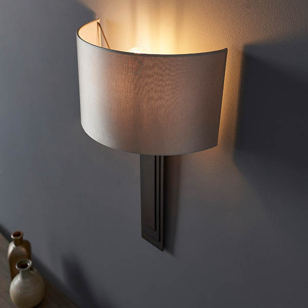 Estridge Flat Panel Wall Light - Bronze Mink