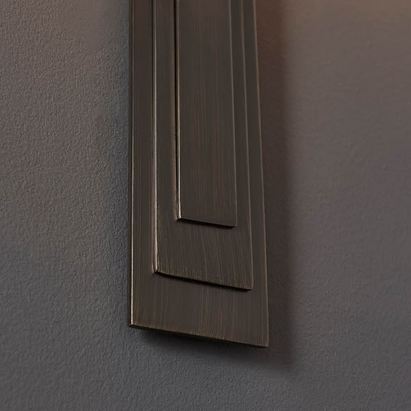 Estridge Flat Panel Wall Light - Bronze Mink
