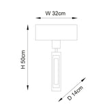 Estridge Flat Panel Wall Light - Bronze Mink