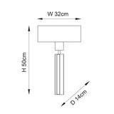 Bellthorpe Slotted Wall Light - Bronze Mink