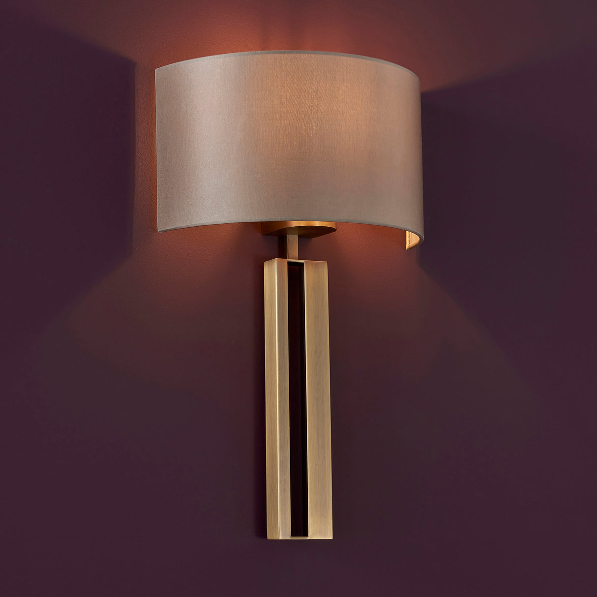 Bellthorpe Slotted Wall Light - Matt Brass Mink