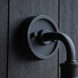 Murlwick Textured Industrial Outdoor Wall Light - Black Clear