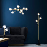 Farnleigh Ribbed/frosted Table Lamp - Satin Brass Clear