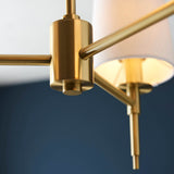 Corriford Multi Arm Tapered 3 Light Pendant - Satin Brass