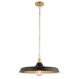 Denhollow Mid Century Pendant - Matt Black Satin