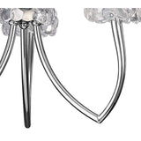 Loewe 3 Light Chandelier - Polished Chrome With Cream Shades