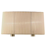 Loewe 2 Light Wall Light With Switch - Brass With Soft Bronze Shade