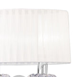 Loewe 2 Light Wall Light With Switch - Chrome With White Shade