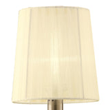 Loewe 1 Light Wall Light With Switch - Brass With Cream Shade