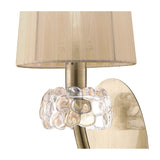 Loewe 1 Light Wall Light - Brass With Soft Bronze Shade