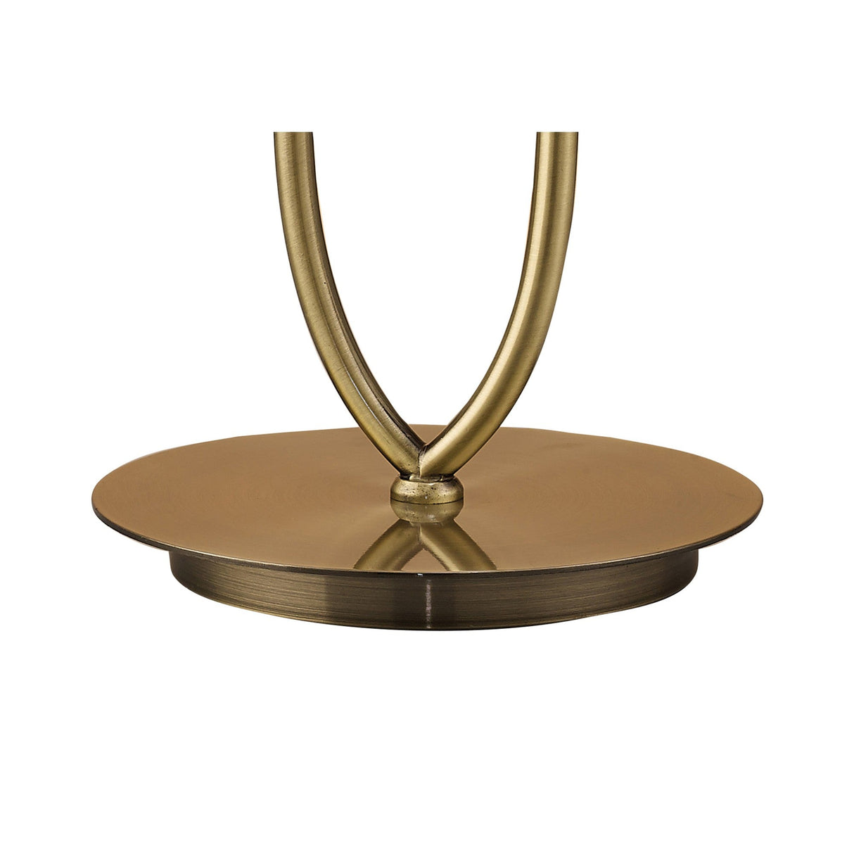 Loewe Large 1 Light Table Lamp - Antique Brass With Cream Shade